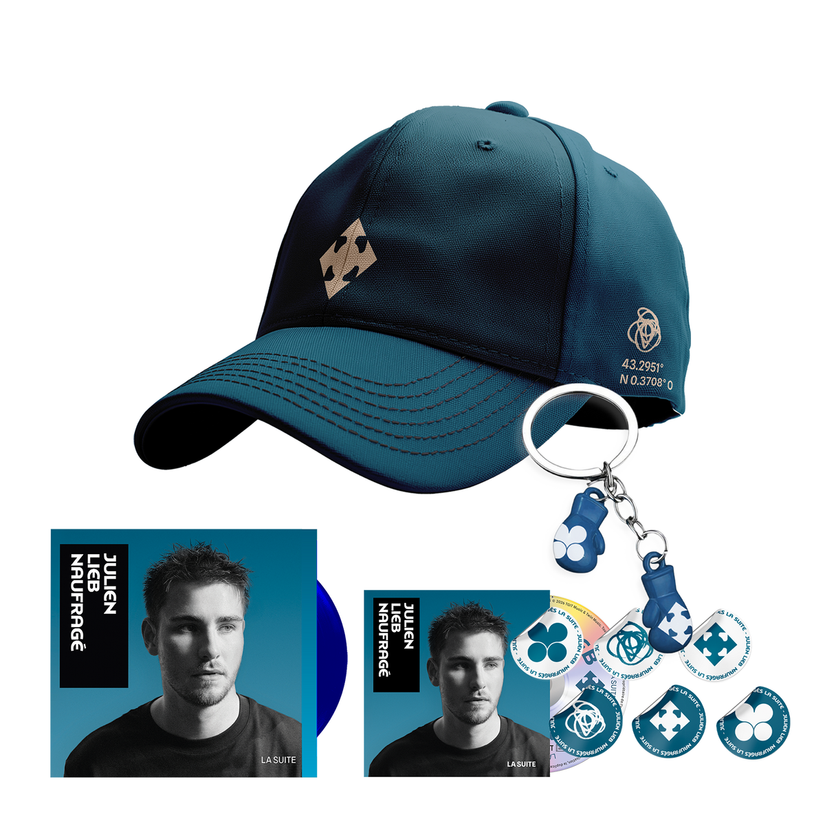 Pack CD standard + Vinyle + Merch au choix + Stickers et porte clé offert