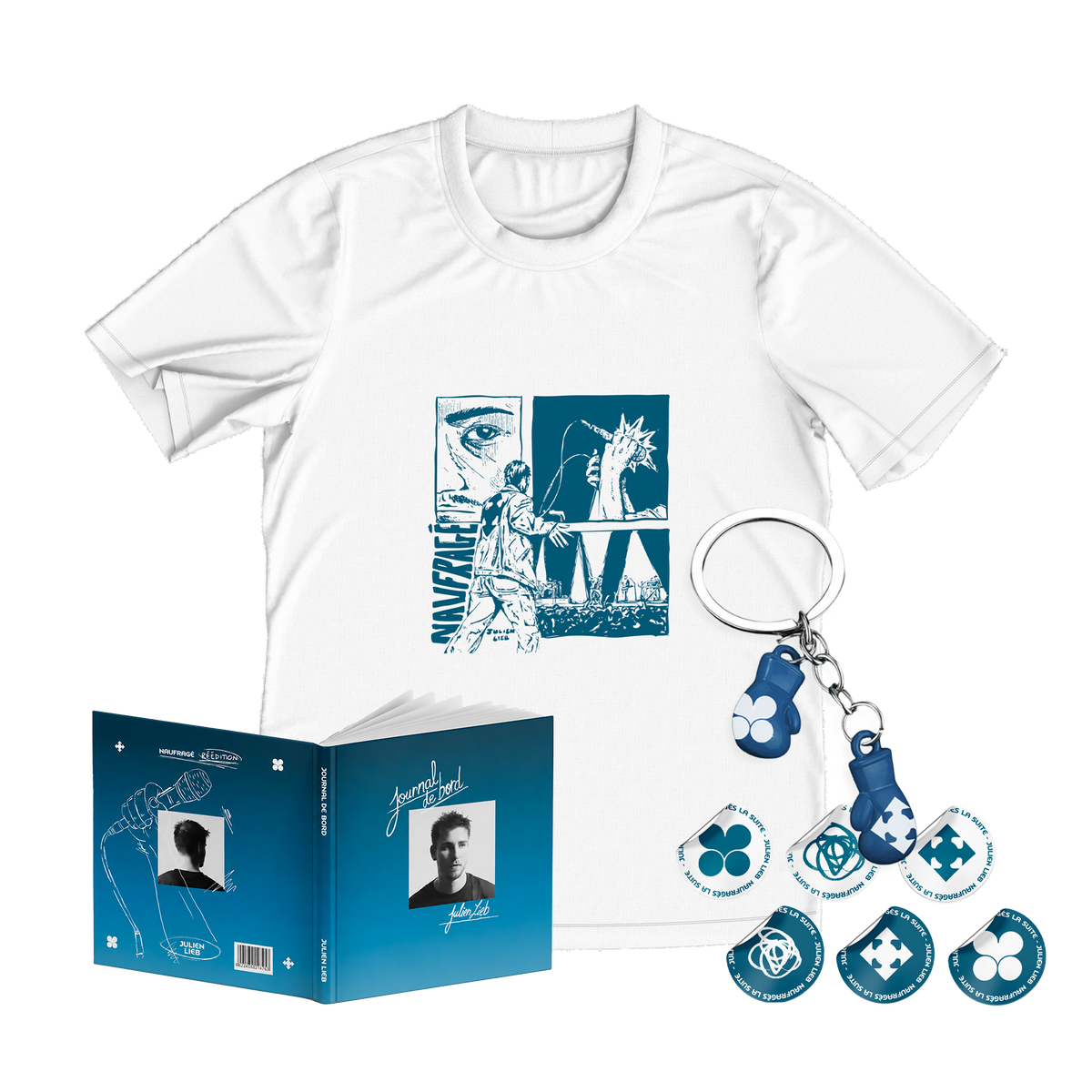 Pack Livre disque + Merch au choix + Stickers et porte clé offert