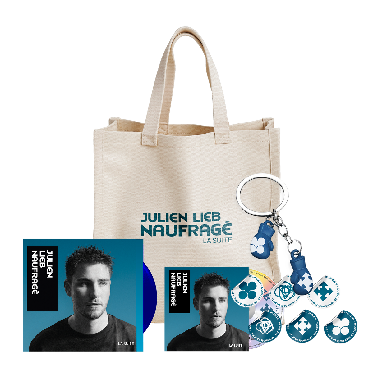 Pack CD standard + Vinyle + Merch au choix + Stickers et porte clé offert